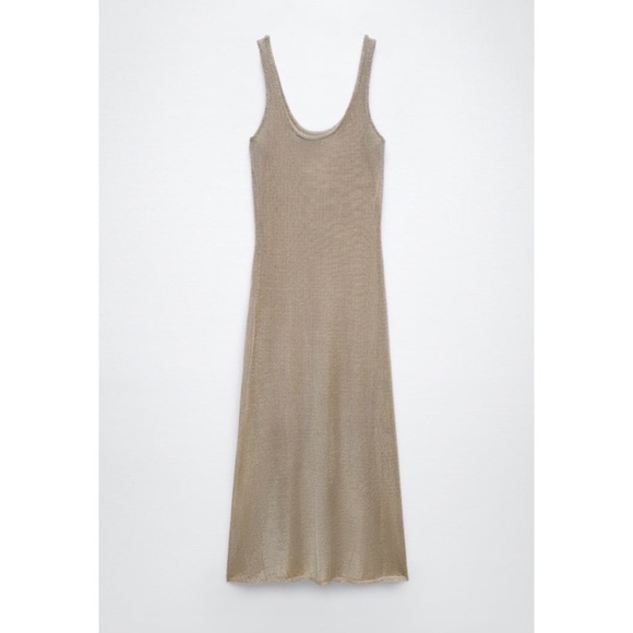 ZARA knit dress with metallic threads - Picture 10 of 12